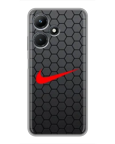 Чехол для Infinix Hot 30i с картинкой «Nike — карбоновая сетка» Чехол для Infinix Hot 30i с картинкой «Nike — карбоновая сетка»