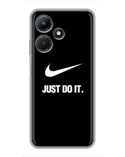 Чехол для Infinix Hot 30i с картинкой «Классический принт Nike»
