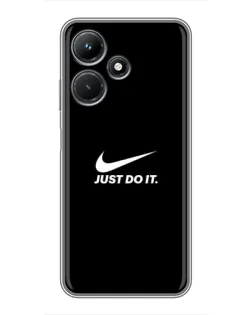 Чехол для Infinix Hot 30i с картинкой «Минимализм от Nike»