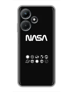 Чехол для Infinix Hot 30i с картинкой «NASA — технический принт»