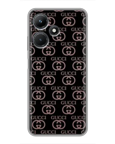 Чехол для Infinix Hot 30i с картинкой «Классическая монограмма Gucci»