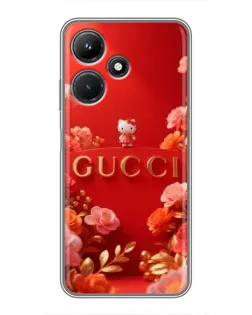 Чехол для Infinix Hot 30i с картинкой «Gucci — золотой сад»