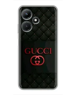 Чехол для Infinix Hot 30i с картинкой «Gucci — стеганый черный»
