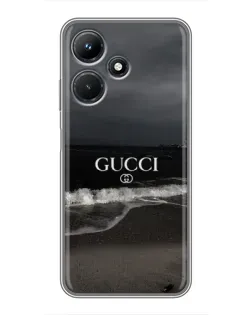Чехол для Infinix Hot 30i с картинкой «Gucci — морской прибой»