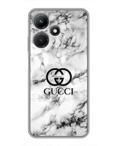 Чехол для Infinix Hot 30i с картинкой «Gucci — мраморный шик»