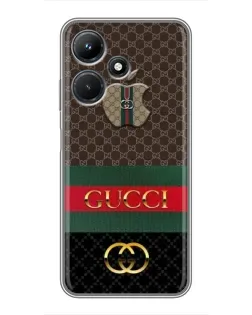 Чехол для Infinix Hot 30i с картинкой «Gucci — брендированный десерт»