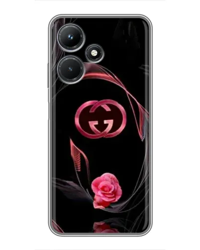 Чехол для Infinix Hot 30i с картинкой «Gucci — неоновая роза»