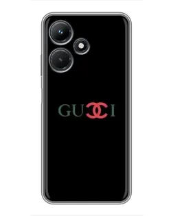 Чехол для Infinix Hot 30i с картинкой «Gucci — красный градиент»