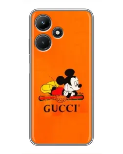 Чохол для Infinix Hot 30i з картинкою «Міккі Маус Gucci — помаранч» Чохол для Infinix Hot 30i з картинкою «Міккі Маус Gucci — помаранч»