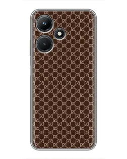 Чохол для Infinix Hot 30i з картинкою «Gucci — шоколадна сітка» Чохол для Infinix Hot 30i з картинкою «Gucci — шоколадна сітка»