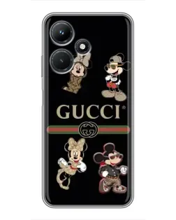Чохол для Infinix Hot 30i з картинкою «Gucci — герої Disney та монограма» Чохол для Infinix Hot 30i з картинкою «Gucci — герої Disney та монограма»