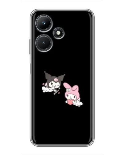 Чехол для Infinix Hot 30i с картинкой «My Melody и Kuromi»