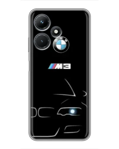 Чехол для Infinix Hot 30i с картинкой «Минималистичный принт BMW M3»