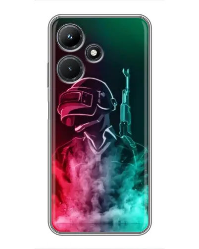Чехол для Infinix Hot 30i с картинкой «PUBG — огненный воин» Чехол для Infinix Hot 30i с картинкой «PUBG — огненный воин»