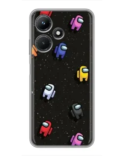 Чехол для Infinix Hot 30i с картинкой «Космический паттерн Among Us» Чехол для Infinix Hot 30i с картинкой «Космический паттерн Among Us»