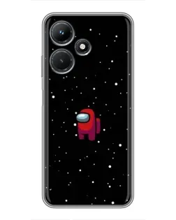 Чехол для Infinix Hot 30i с картинкой «Красный Among Us»