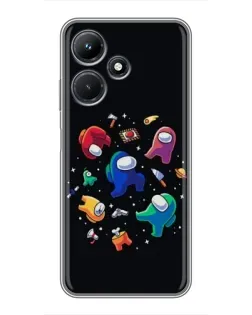 Чехол для Infinix Hot 30i с картинкой «Among Us космос»