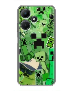 Чехол для Infinix Hot 30i с картинкой «Криперы Minecraft» Чехол для Infinix Hot 30i с картинкой «Криперы Minecraft»
