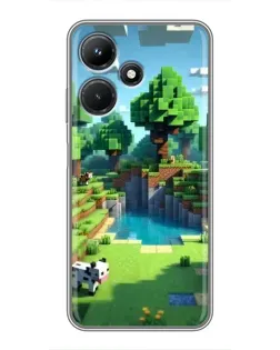 Чехол для Infinix Hot 30i с картинкой «Minecraft летний день» Чехол для Infinix Hot 30i с картинкой «Minecraft летний день»
