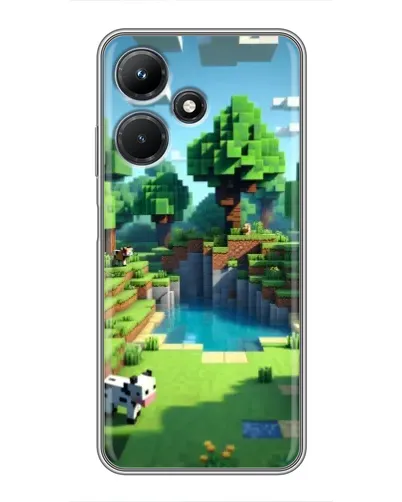 Чехол для Infinix Hot 30i с картинкой «Minecraft летний день» Чехол для Infinix Hot 30i с картинкой «Minecraft летний день»