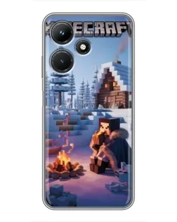 Чехол для Infinix Hot 30i с картинкой «Зимний Minecraft» Чехол для Infinix Hot 30i с картинкой «Зимний Minecraft»