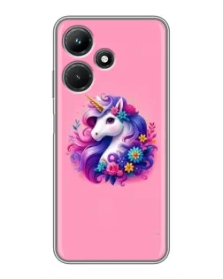 Чехол для Infinix Hot 30i с картинкой «Сказочный единорог»