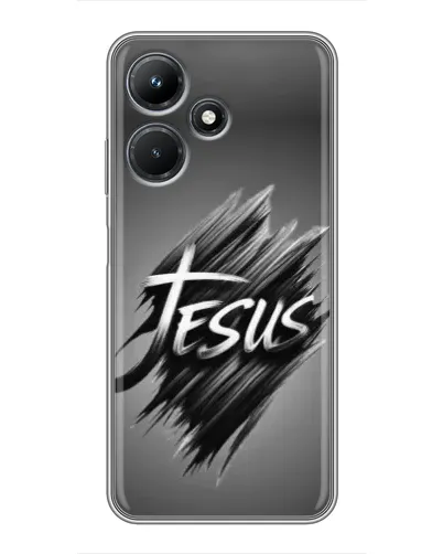 Чехол для Infinix Hot 30i с картинкой «Надпись Jesus Graffiti» Чехол для Infinix Hot 30i с картинкой «Надпись Jesus Graffiti»