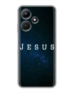 Чехол для Infinix Hot 30i с картинкой «Звездное небо Jesus»