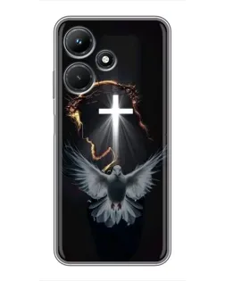 Чехол для Infinix Hot 30i с картинкой «Голубь и Свет»