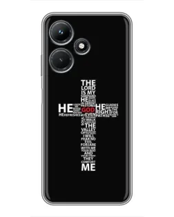 Чохол для Infinix Hot 30i з картинкою «Текстовий хрест»
