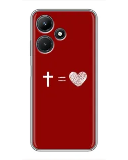 Чохол для Infinix Hot 30i з картинкою «Рівняння любові»