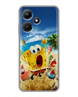 Чехол для Infinix Hot 30i с картинкой «Развлечения на пляже»