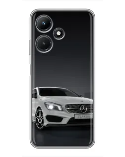 Чехол для Infinix Hot 30i с картинкой «Mercedes AMG GT Silver»