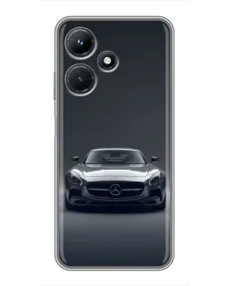 Чехол для Infinix Hot 30i с картинкой «Mercedes на черном»