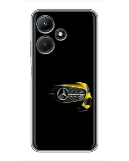 Чехол для Infinix Hot 30i с картинкой «Mercedes — ретро стиль»