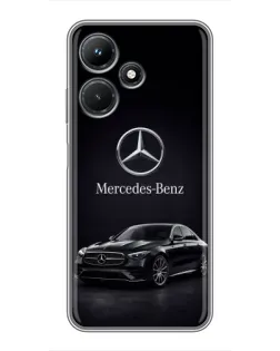 Чехол для Infinix Hot 30i с картинкой «Mercedes — решетка радиатора»