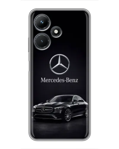 Чехол для Infinix Hot 30i с картинкой «Mercedes — решетка радиатора»