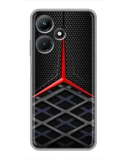 Чехол для Infinix Hot 30i с картинкой «Mercedes Carbon Grid»