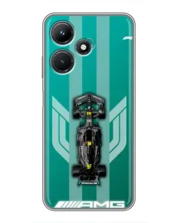 Чехол для Infinix Hot 30i с картинкой «Mercedes AMG Petronas»