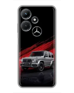 Чехол для Infinix Hot 30i с картинкой «Mercedes G-Class красный»