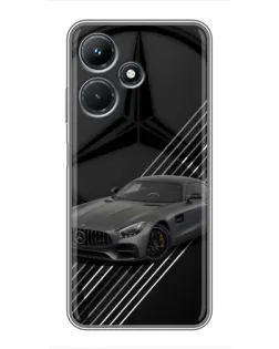 Чехол для Infinix Hot 30i с картинкой «Mercedes AMG — графика»