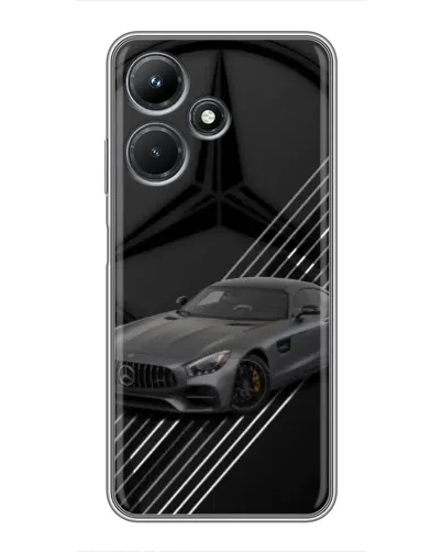 Чехол для Infinix Hot 30i с картинкой «Mercedes AMG — графика»