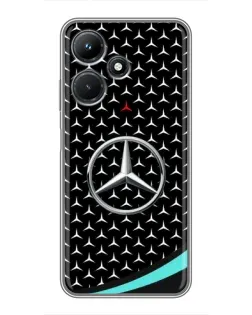 Чехол для Infinix Hot 30i с картинкой «Mercedes — бирюзовый акцент»