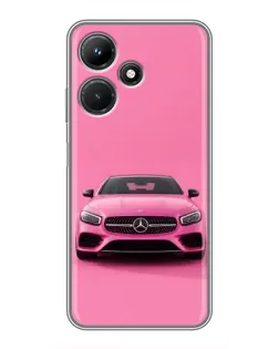 Чехол для Infinix Hot 30i с картинкой «Розовый Mercedes AMG» Чехол для Infinix Hot 30i с картинкой «Розовый Mercedes AMG»