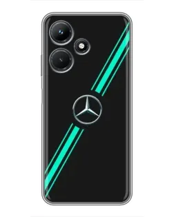 Чехол для Infinix Hot 30i с картинкой «Спортивные линии Mercedes» Чехол для Infinix Hot 30i с картинкой «Спортивные линии Mercedes»