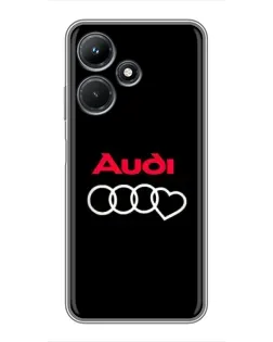 Чехол для Infinix Hot 30i с картинкой «Логотип Audi Heart»