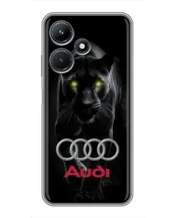 Чехол для Infinix Hot 30i с картинкой «Пантера и Audi»