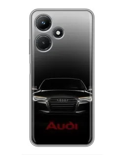 Чехол для Infinix Hot 30i с картинкой «Audi — градиентный контур»