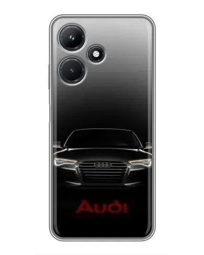 Чехол для Infinix Hot 30i с картинкой «Audi — градиентный контур»