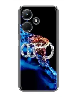 Чехол для Infinix Hot 30i с картинкой «Энергия лого Audi»